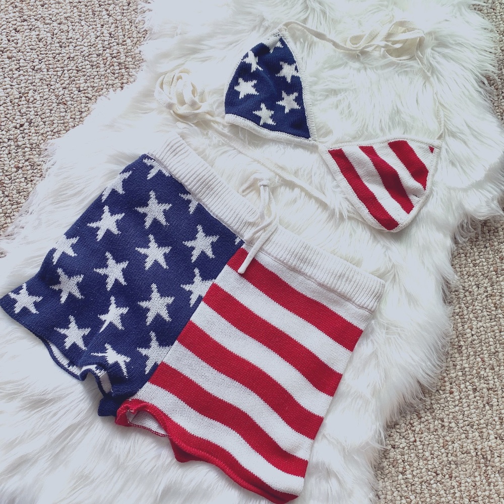 Forever21 American Flag Short-set